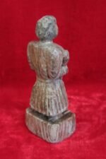 Wooden Doll Carved Female Figure Old Vintage Antique Rare Home Decor - Image 5