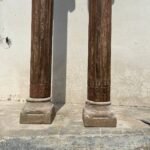 7.9 feet Wooden Antique Columns | Pair of Indian Pillars – Your Home Furniture Store - Image 8