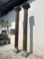 Pair of 8.7 feet Wooden Pillar, Enhance Your Home Décor with Exquisite Indian Columns - Image 7