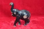 Wooden Figure Carved Elephant Old Vintage Rare Home Decor - Image 3