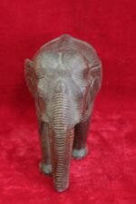 RARE OLD VINTAGE HAND CARVED WOODEN ELEPHANT ANTIQUE DECOR COLLECTIBLE - Image 2