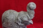 Wooden Elephant Figure Hand Carved Old Vintage Antique Rare Home Decor - Image 3