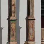 7.6 feet tall Wooden Traditional Columns, Set of 2 Pillars - Image 3
