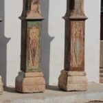 7.6 feet tall Wooden Traditional Columns, Set of 2 Pillars - Image 4