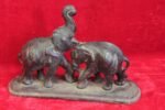 Wooden Elephant Figure Old Vintage Antique Wooden Hand Carved Home Decor - Image 4