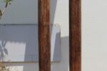Pair Of Large Teak Wood Vintage Pillar With Stone Base, Wooden Columns-Your Home Furniture Store - Image 3