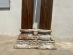 7.4 feet Teak Wood Antique Columns | Pair of Indian Pillars (Joined Pillar) – Your Home Furniture Store - Image 11