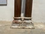 7.4 feet Teak Wood Antique Columns | Pair of Indian Pillars (Joined Pillar) – Your Home Furniture Store - Image 9