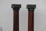 7.5 feet Teak Wood Antique Columns | Pair of Indian Pillars – Your Home Furniture Store - Image 2