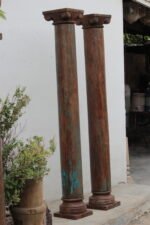 Heritage Teak Columns | Ornate Indian Pillar Duo-Your Home Furniture Store - Image 5