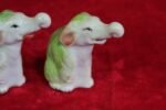 Set of 3 Porcelain Elephant Statues – Vintage Antique Style Gifts - Image 4