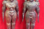 Wooden Male Female Figure 1900s Old Vintage Antique Collectible - Image 3