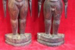 Wooden Male Female Figure 1900s Old Vintage Antique Collectible - Image 4