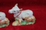 Antique Porcelain Cow Duo – Rare Farm Animal Collectible Figures - Image 3