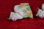 Antique Porcelain Cow Duo – Rare Farm Animal Collectible Figures - Image 7