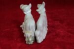 Antique Porcelain Cow Toys (Set of 2) – Vintage Farm Decor Figurines - Image 8