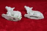 Antique Porcelain Cow Toys (Set of 2) – Vintage Farm Decor Figurines - Image 9
