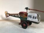 Old Vintage Helicopter Tin Toy Antique Rare Home Decor Collectible - Image 4