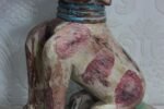 Old Vintage Wooden Handcrafted Dog Figure - Image 3