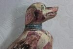 Old Vintage Wooden Handcrafted Dog Figure - Image 7