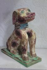 Wooden Dog Figure New Antique style Handcrafted Home Decor Collectible - Image 4