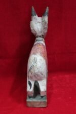 Nandi Figure Wooden Carved Old Vintage Indian Home Decor Collectible - Image 6