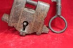 Iron Lock with Vintage Old Key Antique Home Decor Collectible - Image 3