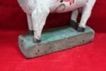 Wooden Nandi Figure Antique Vintage Indian Home Decor - Image 3