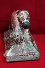 Wooden Nandi Figure Antique Vintage Handcrafted Old Home Decor - Image 4