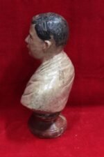 Handcrafted Terracotta Indian Freedom Fighter Statue – Vintage Cultural Collectible - Image 4