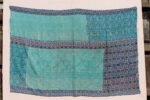 Vintage Kantha Quilt Wall Hanging – Handmade Reversible Tapestry Throw Blanket - Image 6