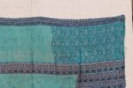 Vintage Kantha Quilt Wall Hanging – Handmade Reversible Tapestry Throw Blanket - Image 3