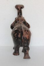 Wooden Elephant Figure Old Antique Rare Hand Carved Decorative - Image 6