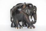 Elephant Figure Hand Carved Abniwood Vintage Old Antique Rare