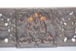 Wall Panel Gajlaxmi 1900s Carved Vintage Antique Rare Home Decor Collectible - Image 4