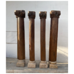 Authentic Old Indian Teak Wood Pillar: A Timeless Masterpiece
