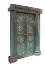 6.11 feet Large Traditional Carving Door With Frame - Your Home Furniture Store - Image 5