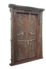 Teak Wood Carved Traditional Door - Image 5