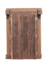 Haveli Door with Detailed Carving and Distress Color Finish - Image 6