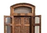 8.9 Feet large Old Indian Door With Grill Gates | Antique Rajasthani Door - Image 4
