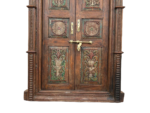 84" Solid Teak Wood Meticulously Handcrafted Entry Doors, Wooden Vintage Indian Door, Large carved Wall Panel, Antique Carving Doors - Image 2