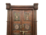 84" Solid Teak Wood Meticulously Handcrafted Entry Doors, Wooden Vintage Indian Door, Large carved Wall Panel, Antique Carving Doors - Image 3
