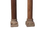 Pair of 9 feet Indian Columns with Corinthian Capitals Circa 1900 - Image 4