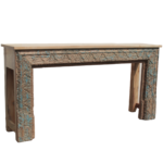 Handcrafted Wooden Console Table – Elegant Vintage Design