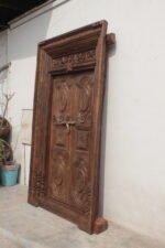8.1 feet Large Traditional Indian Wooden Door - Image 6