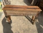 Wooden Traditional Console Table | TV Stand | Entryway Table - Image 5