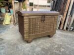 Antique Wooden Indian Pitara Box / Trunk - Image 3