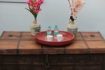 Timeless Elegance – 4.3 feet wide Vintage Teak Wood Coffee Table Trunk - Image 3