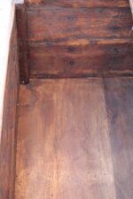 4.7 feet wide Vintage Teak Wood Coffee Table Trunk - Image 6