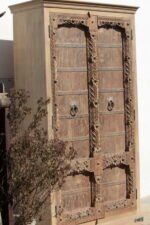 6.10 feet long Old Bhavnagri Almirah | Vintage Cabinet - Image 6